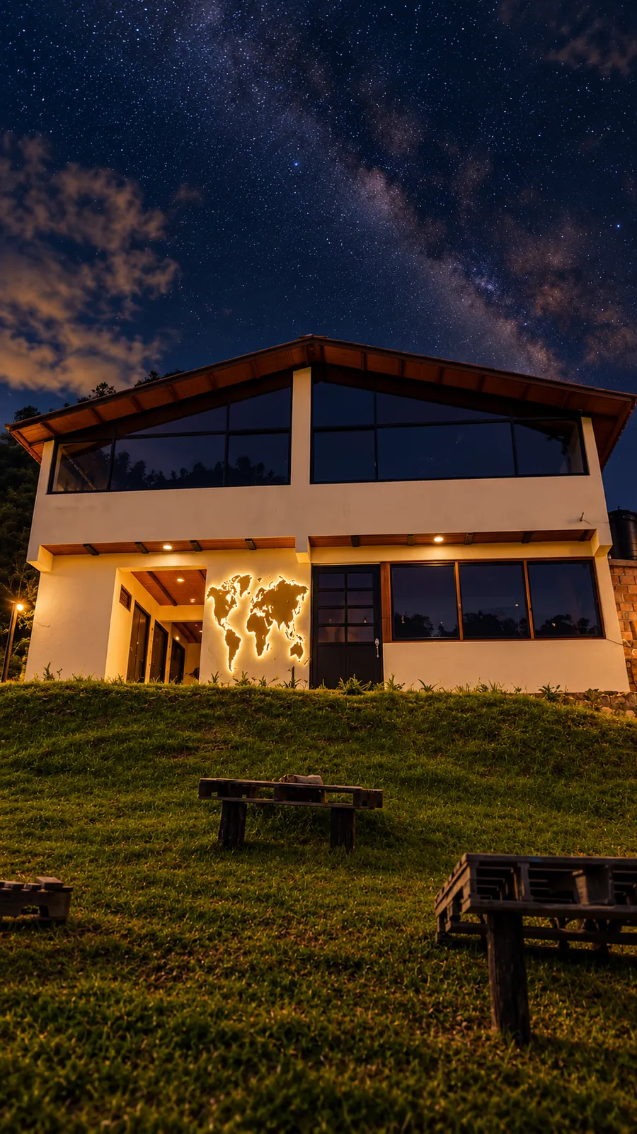 La casa de Carpe Diem bajo la Vía Láctea